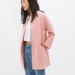 blush coat zara